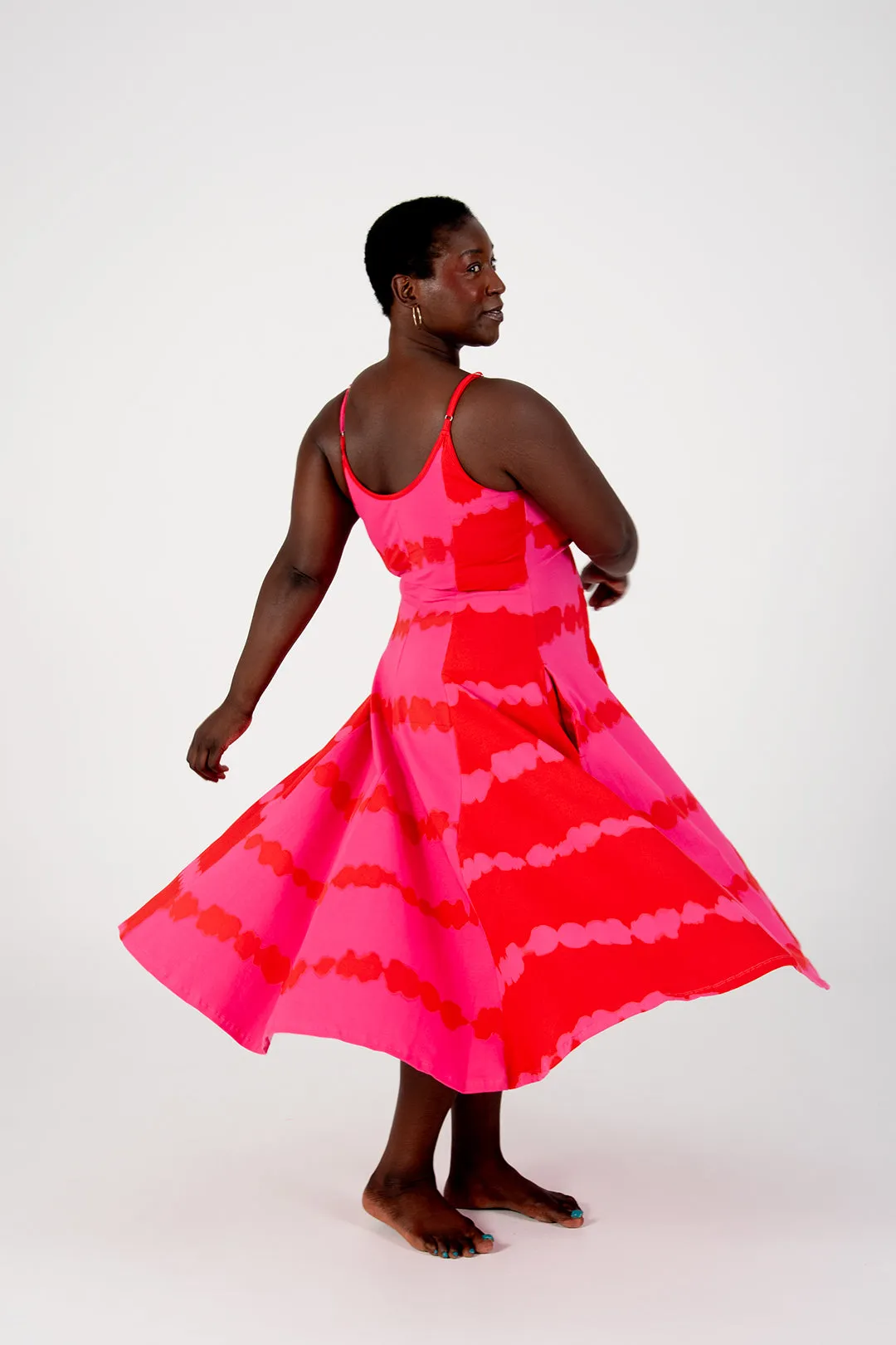 Asri Dress Midi in All the Pinks sold by Manners London product image thumbnail 5