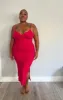 Saffi Midi Dress in Fuchsia sold by Manners London