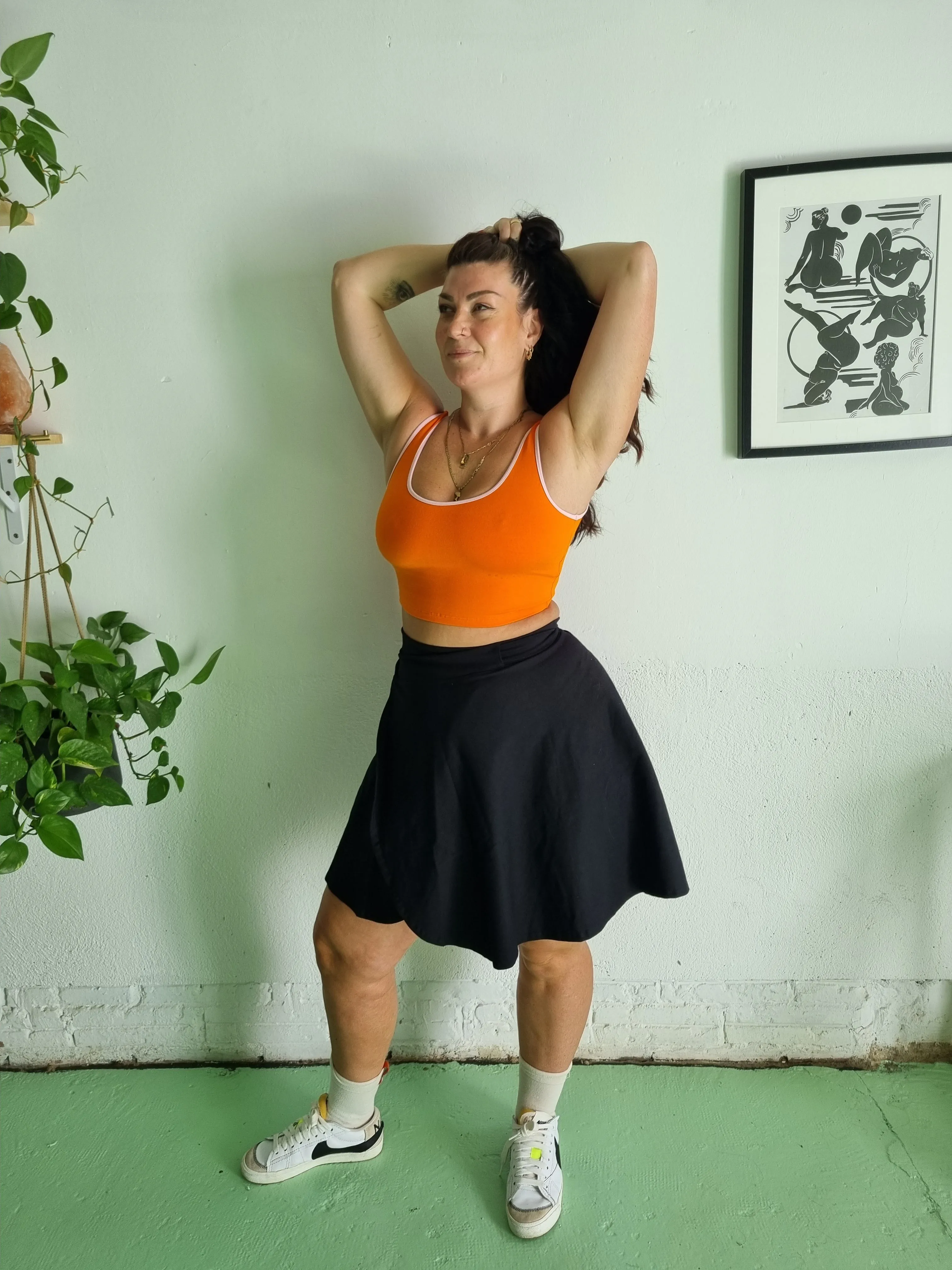 Wrap Mini Skirt in Black sold by Manners London product image thumbnail 4