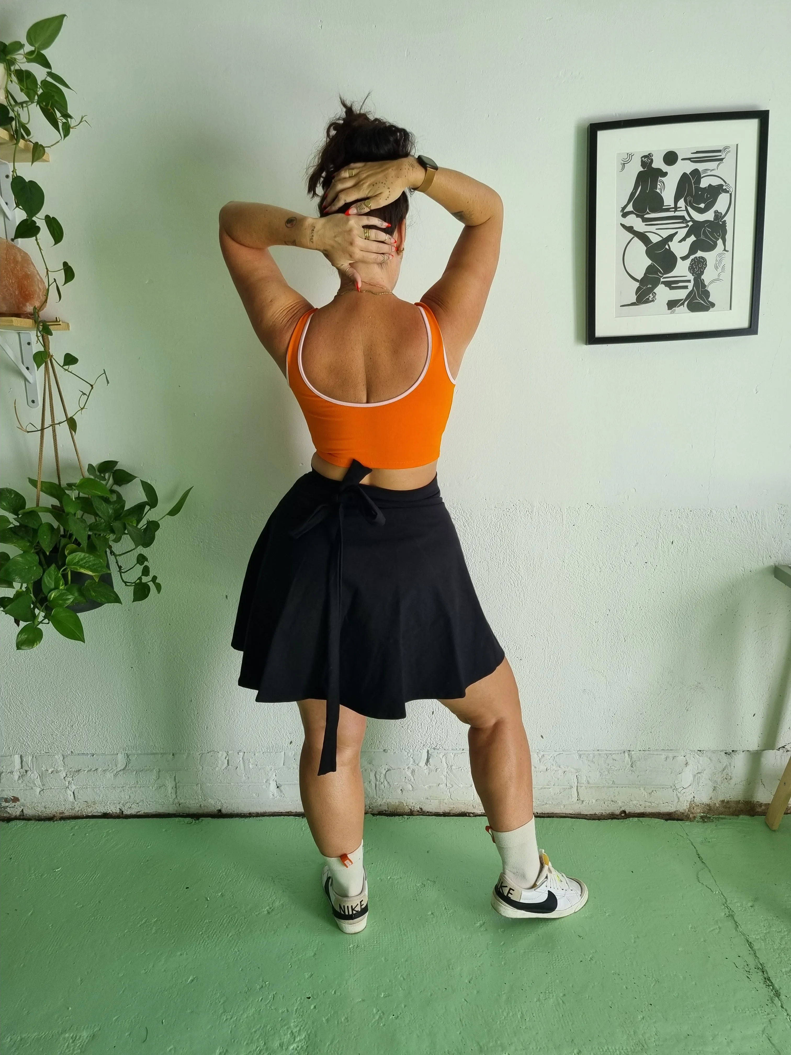 Wrap Mini Skirt in Black sold by Manners London product image thumbnail 5