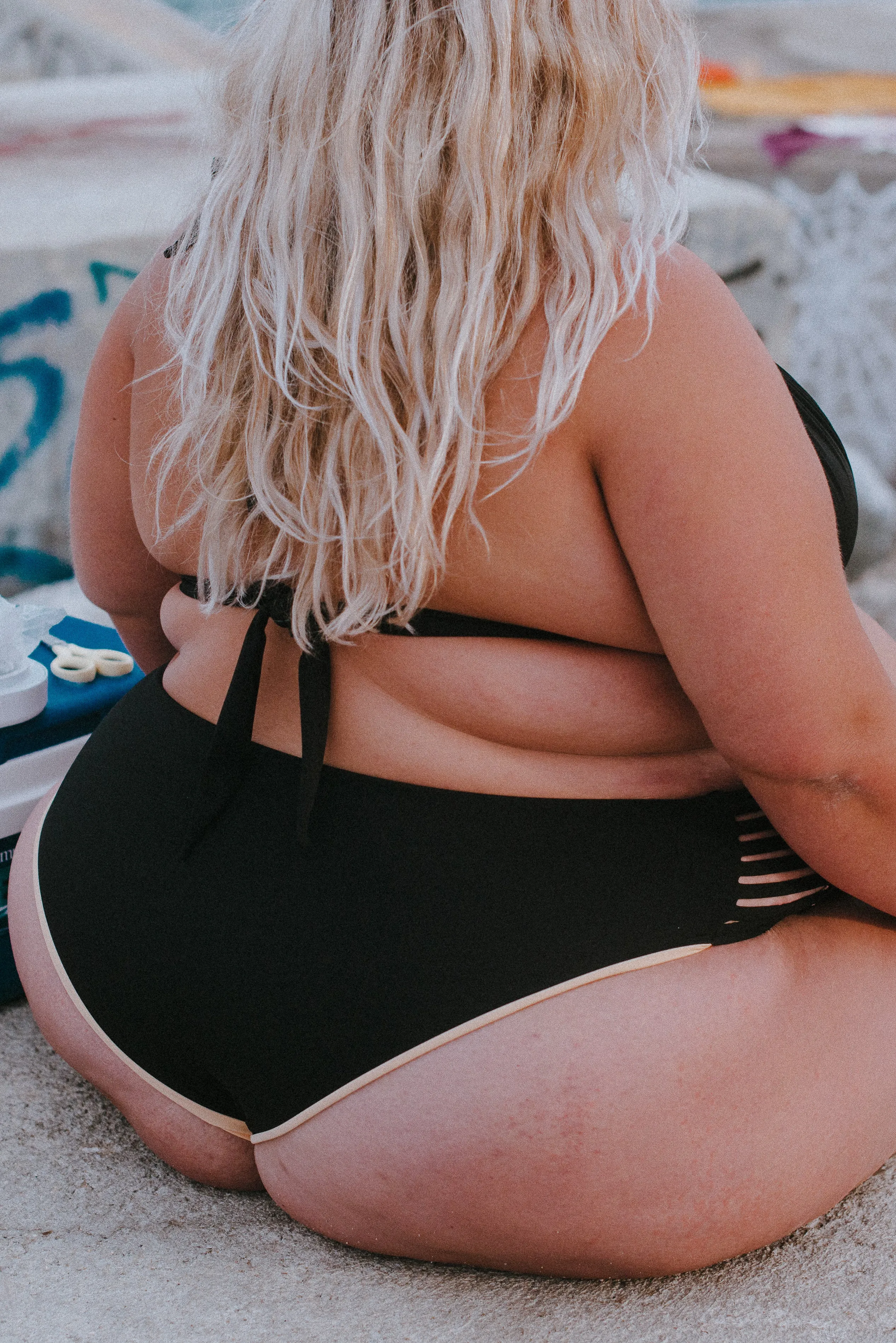 Cheeky Reversible High Waist In Peach Nights sold by Manners London product image thumbnail 3