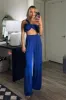 Stepping Out Two Piece Set: Royal Blue sold by Bella and Bloom