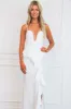 Saylor Ruffle Maxi Dress: White sold by Bella and Bloom