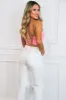 Frankie Strapless Bustier Crop Top: Pink sold by Bella and Bloom