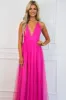 Forever Love Maxi Dress: Magenta sold by Bella and Bloom