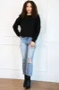 Button Back Sweater: Black sold by Bella and Bloom