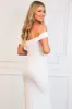 Ivanna Off Shoulder Ruffle Maxi Dress: White sold by Bella and Bloom