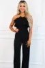 Love Swept Ruffle Jumpsuit: Black sold by Bella and Bloom