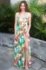 Just Another Sunset Maxi Dress: Green/Yellow Multi sold by Bella and Bloom