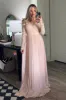 Spring Pleats Maxi Dress: Light Pink sold by Bella and Bloom