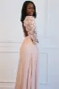 Spring Pleats Maxi Dress: Light Pink sold by Bella and Bloom
