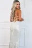 Breaking Hearts Sequin Maxi Dress: Champagne sold by Bella and Bloom
