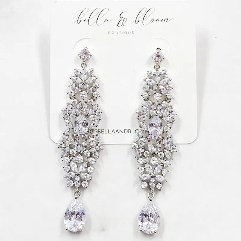 Angelic Beauty Earrings: Silver sold by Bella and Bloom