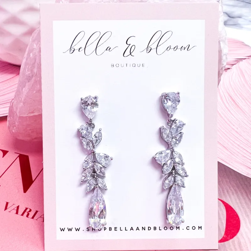 Dance With Me Earrings: Silver sold by Bella and Bloom