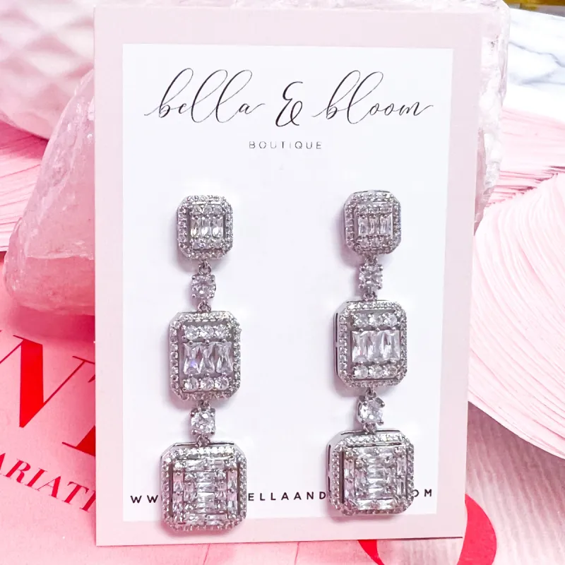 Loving You is Easy Earrings: Silver sold by Bella and Bloom