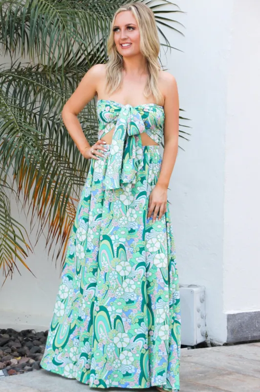 Alice in Wonderland Two Piece Set: Green Multi sold by Bella and Bloom