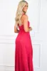 Misha Cutout Pleated Maxi Dress: Hot Pink sold by Bella and Bloom