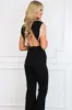Western Glam Embellished Fringe Jumpsuit: Black sold by Bella and Bloom