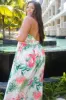 Resort Ready Floral Maxi Dress: White Multi sold by Bella and Bloom