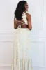 Floral Fantasy Ruffle Cutout Maxi Dress: Light Sage sold by Bella and Bloom