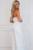Wear Your Confidence Ruffle Strapless Jumpsuit: White sold by Bella and Bloom