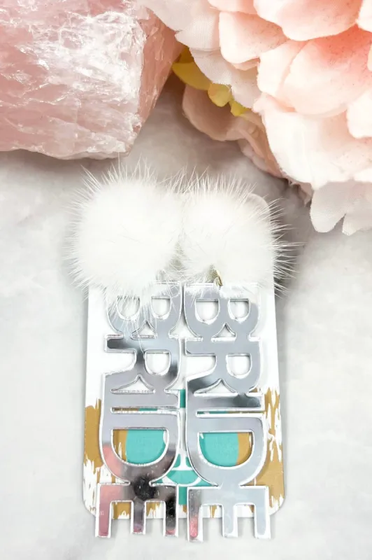 BRIDE Earrings - TAYLOR SHAYE: Silver Metallic made by Bella and Bloom