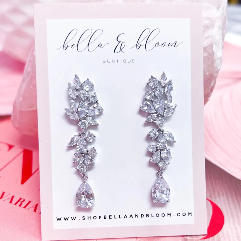 Come Away With Me Earrings: Silver sold by Bella and Bloom