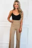 Trending Times Pants: Taupe sold by Bella and Bloom
