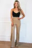 Trending Times Pants: Taupe sold by Bella and Bloom