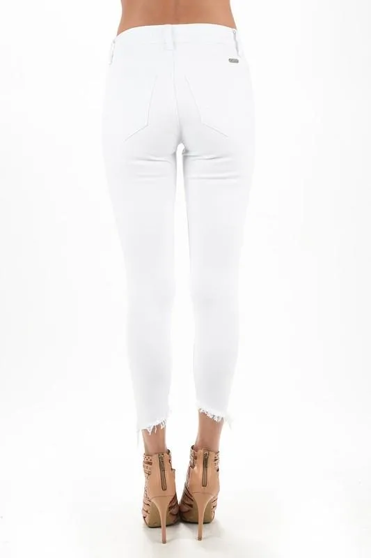 Adelyn Distressed KanCan Denim: White sold by Bella and Bloom product image thumbnail 4