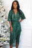 Don't Fade Away Midi Dress: Emerald SEQUIN sold by Bella and Bloom