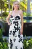 Pretty in Pleats Maxi Dress: White/Black sold by Bella and Bloom