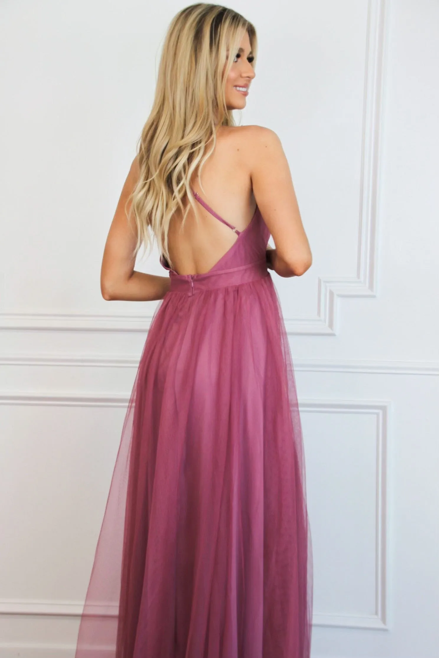 Forever Love Maxi Dress: Rose Pink sold by Bella and Bloom product image thumbnail 3