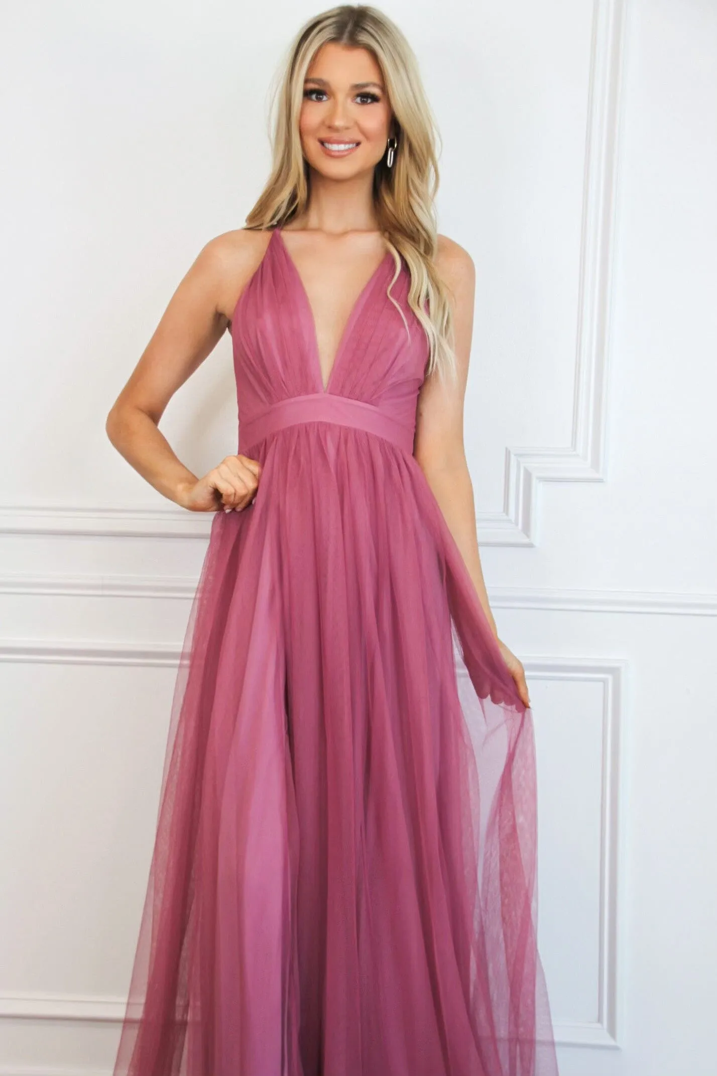 Forever Love Maxi Dress: Rose Pink sold by Bella and Bloom product image thumbnail 2