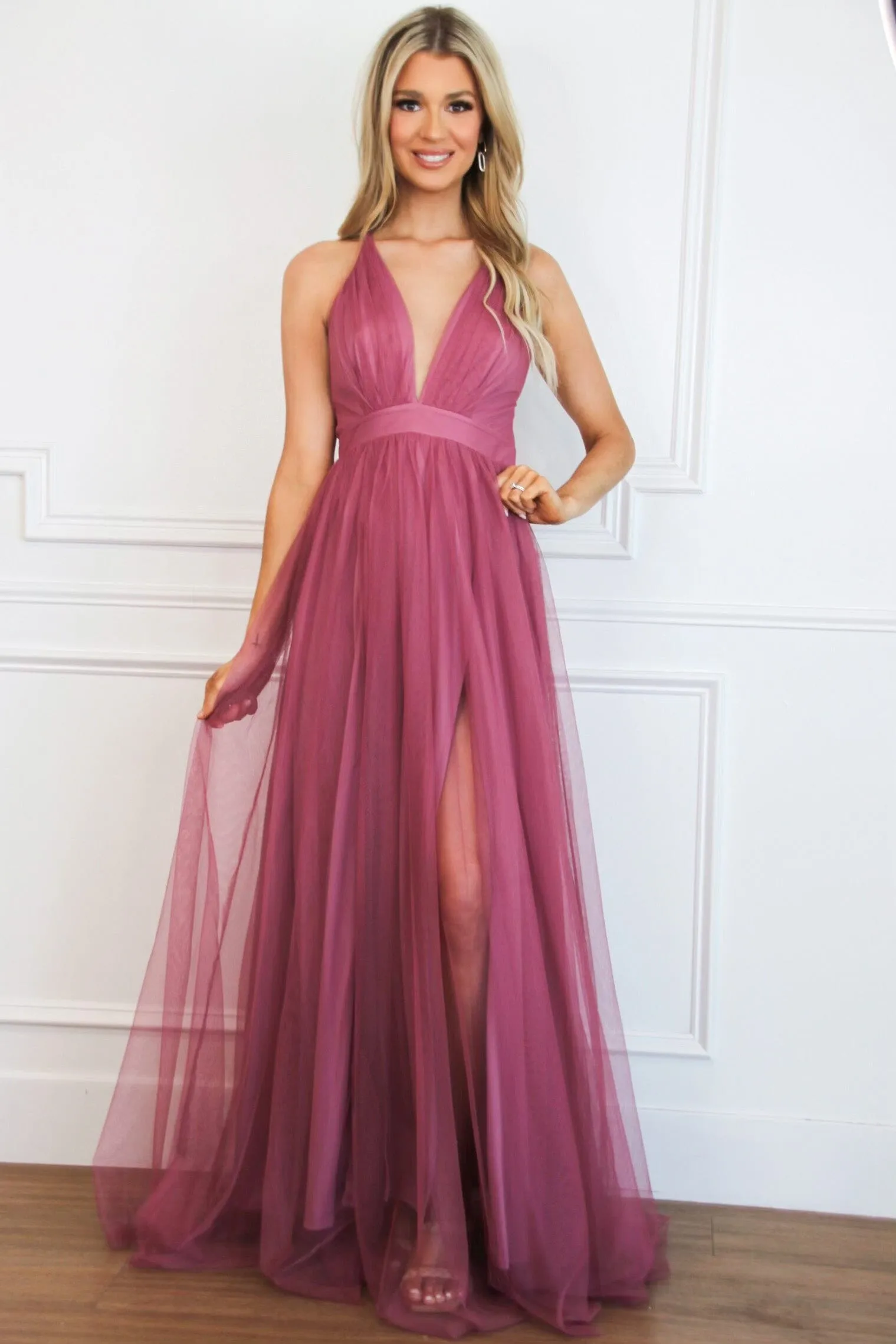 Forever Love Maxi Dress: Rose Pink sold by Bella and Bloom