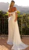 Juliette Off Shoulder Slit Formal Dress: White sold by Bella and Bloom