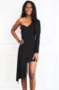 Forget Your Troubles One Shoulder Dress: Black sold by Bella and Bloom