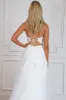 Grace Tulle Lace Slit Wedding Dress: White sold by Bella and Bloom