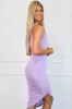 Ready For the Spotlight One Shoulder Midi Dress: Lavender sold by Bella and Bloom
