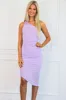 Ready For the Spotlight One Shoulder Midi Dress: Lavender sold by Bella and Bloom