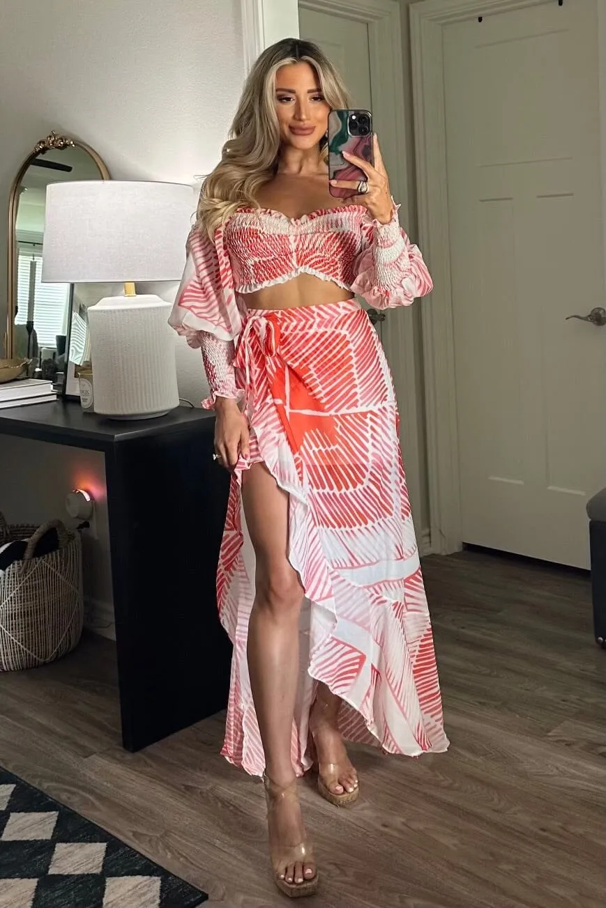 Feel the Breeze Two Piece Set: White Multi sold by Bella and Bloom