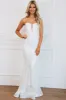Evermore Strapless Sequin Maxi Dress: White sold by Bella and Bloom