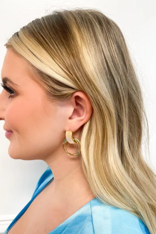 Tasha Earrings: Gold sold by Bella and Bloom