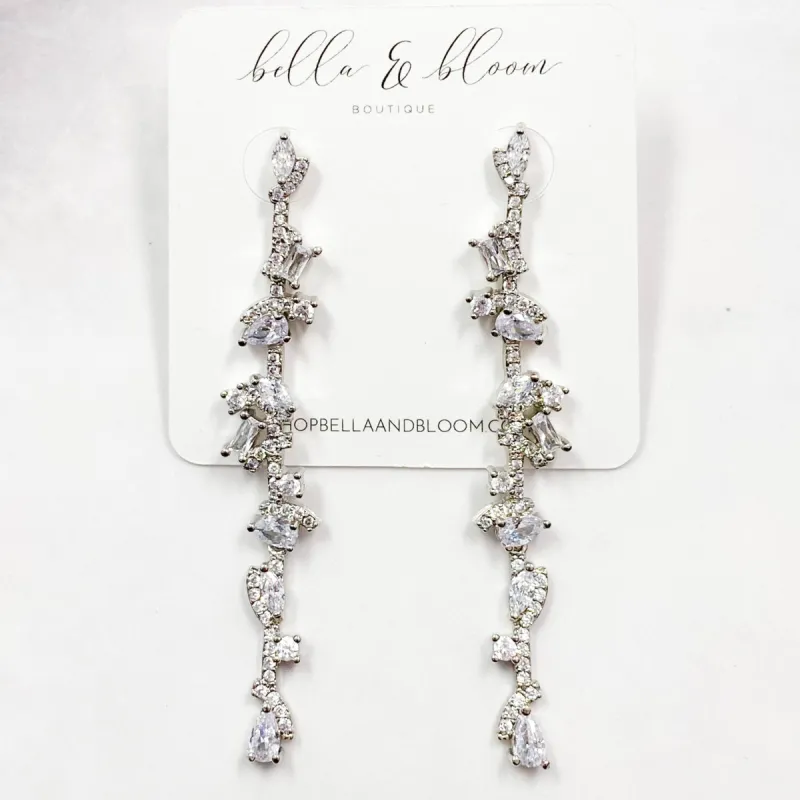 Beautiful Mess Earrings: Silver sold by Bella and Bloom