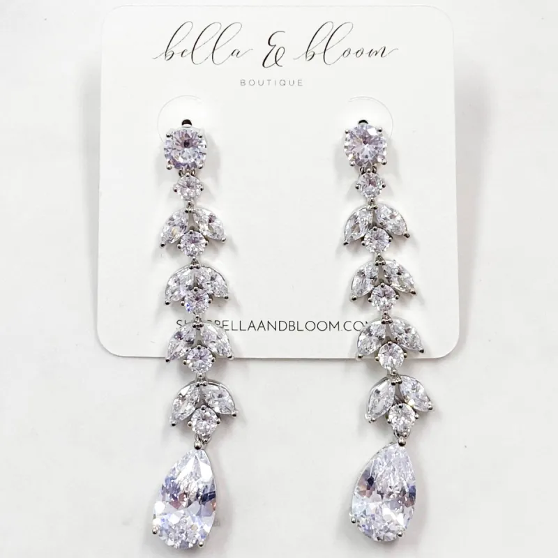 One For Me Earrings: Silver sold by Bella and Bloom