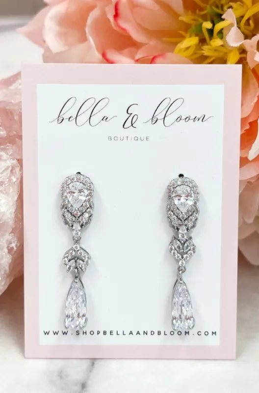 Eternally Yours Earrings: Silver sold by Bella and Bloom