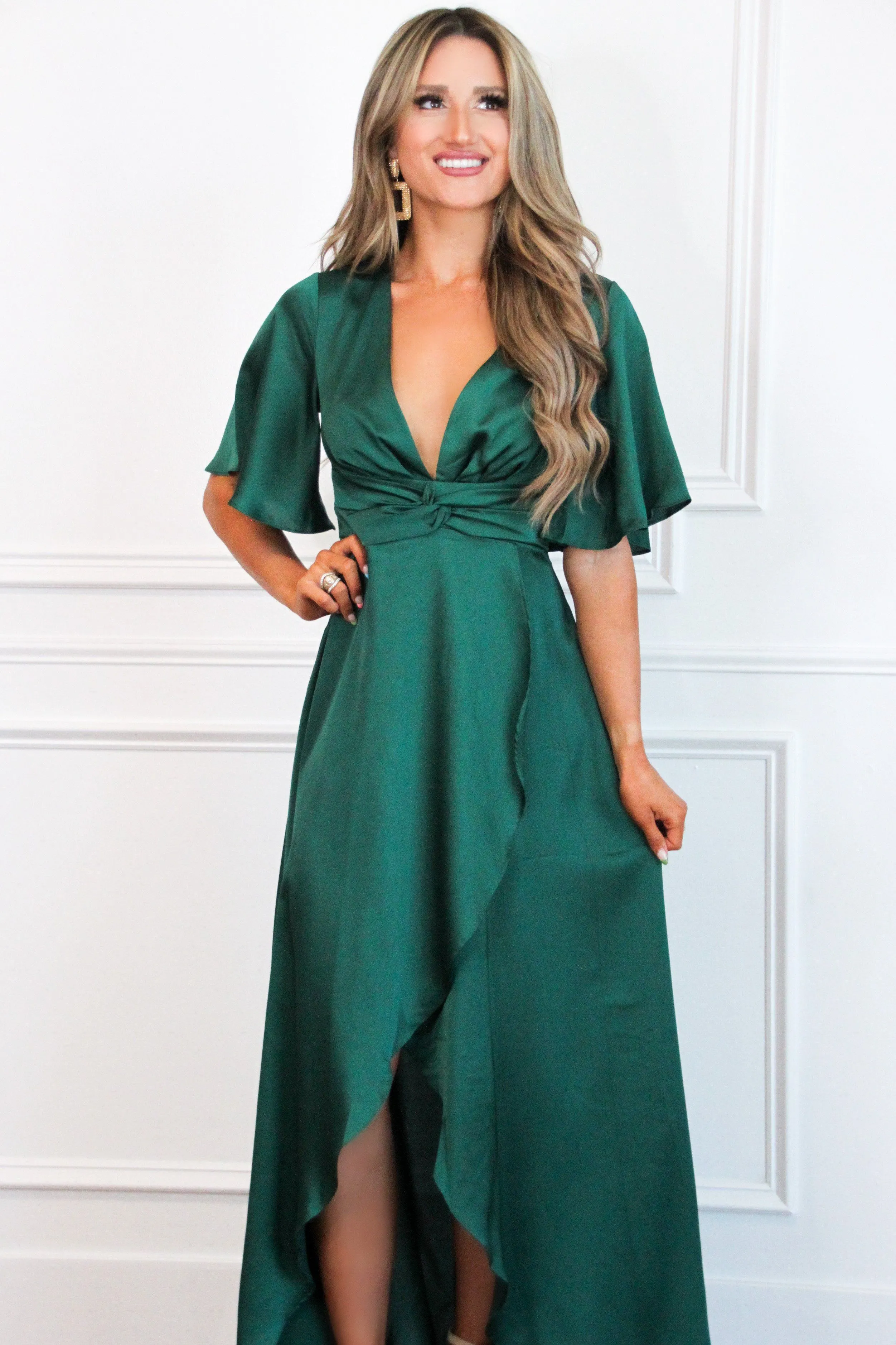 Before You Go Maxi Dress: Emerald sold by Bella and Bloom product image thumbnail 2