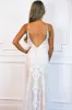 Love is in the Air Lace Backless Wedding Dress: Ivory/Champagne sold by Bella and Bloom