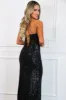 Marilyn Sequin Bustier Formal Dress: Black sold by Bella and Bloom