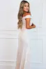 All Eyes on You Sequin Formal Dress: Ivory Iridescent sold by Bella and Bloom